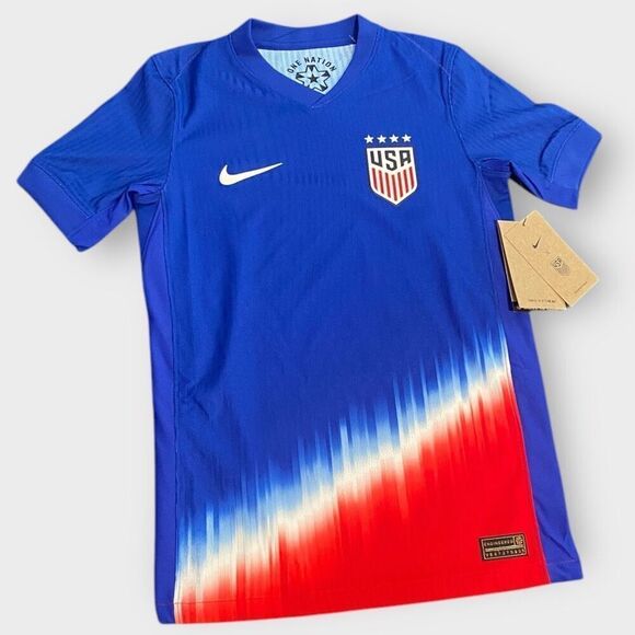 Nike USWNT USA 2024 Match Away Kids Soccer Jersey Dri-Fit ADV size S FJ1526-418 - Picture 1 of 11